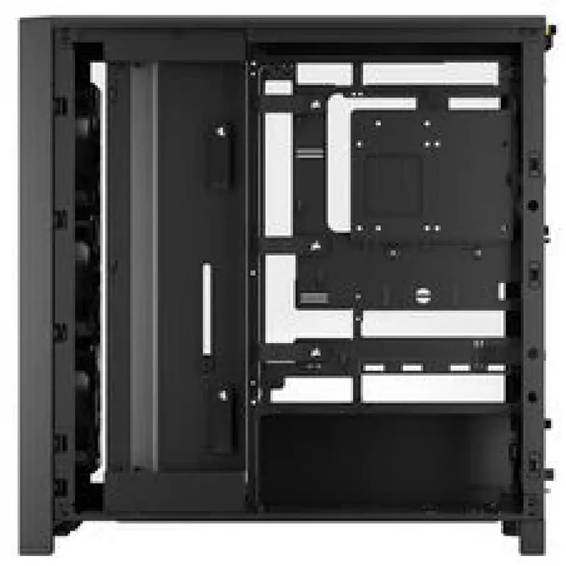 CORSAIR Mid-Tower PC skriňa FRAME 4000D RS Wood – čierna/orech