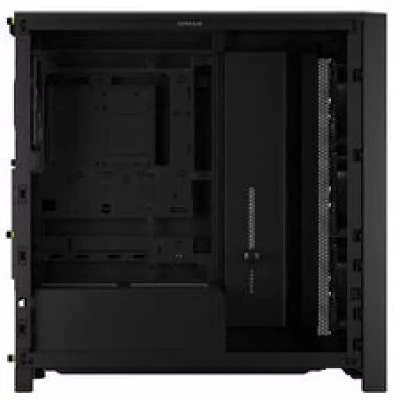 CORSAIR Mid-Tower PC skriňa FRAME 4000D RS Wood – čierna/orech