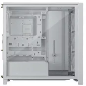 Mid-Tower PC skriňa CORSAIR FRAME 4000D RS Wood biela/dub, Mid-Tower kompatibilná s ATX, tvrdené sklo