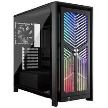 Corsair FRAME 4000X RS Mid-Tower PC skriňa čierna RGB ventilátory 4x RS120 PWM