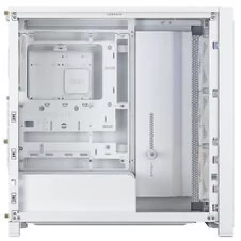 Corsair FRAME 4000X RS Mid-Tower PC skriňa, tvrdené sklo, biela