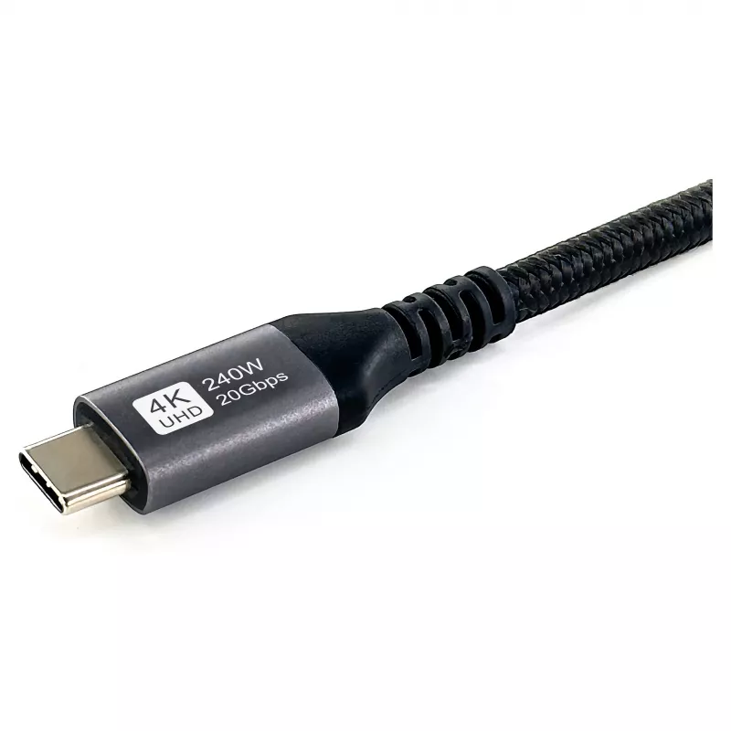 EQUIP USB4 Gen 2x2 C–C kábel 3,0m, PD 100W, 4K/60Hz, 20Gbps, čierny