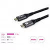 EQUIP USB4 Gen 2x2 C–C kábel 3,0m, PD 100W, 4K/60Hz, 20Gbps, čierny