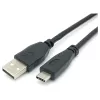 EQUIP USB 2.0 kábel C na A M/M, 0,3 m, USB 2.0 480 Mbit/s, niklované kontakty, čierny