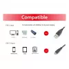 EQUIP USB 2.0 kábel C na A M/M, 0,3 m, USB 2.0 480 Mbit/s, niklované kontakty, čierny