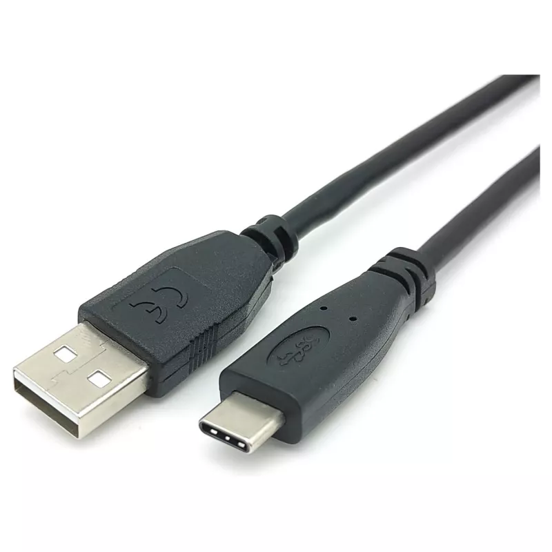 EQUIP USB 2.0 C na A kábel M/M 0,5 m, USB 2.0, 0,48 Gbit/s, niklované kontakty, čierny