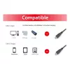 USB-C na USB-C kábel 2.0 EQUIP 128833, 0,5 m, PD 60 W, 0,48 Gbit/s, niklované kontakty, čierny