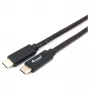 USB-C na USB-C kábel EQUIP 128348, USB 3.2 Gen 1 (5 Gbit/s), PD 60 W, 0,5 m, čierny