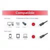 USB-C na USB-C kábel EQUIP 128348, USB 3.2 Gen 1 (5 Gbit/s), PD 60 W, 0,5 m, čierny