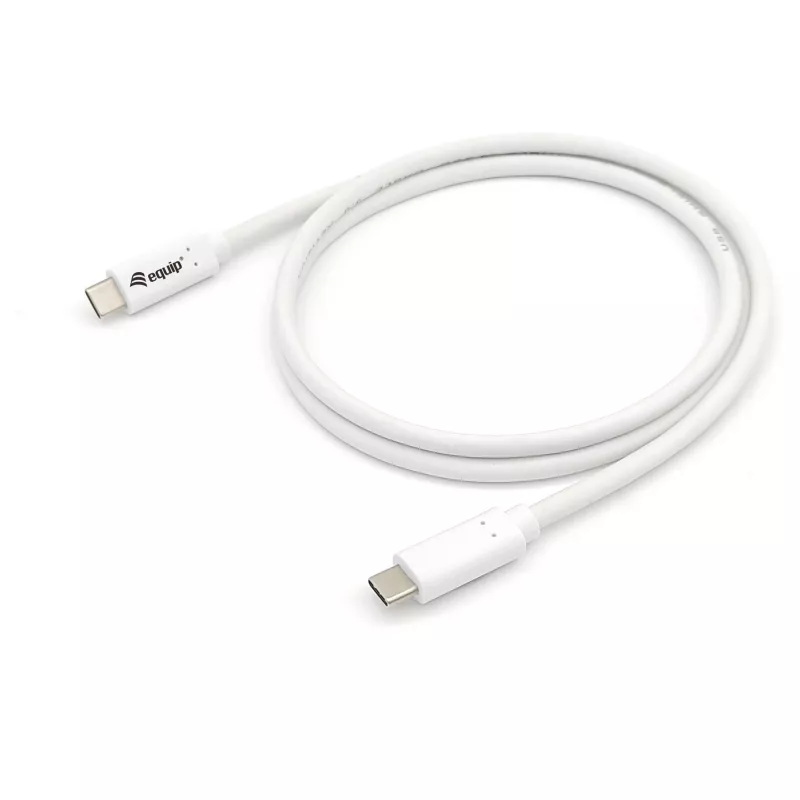 EQUIP USB 3.2 Gen 1 Type-C na Type-C kábel 0,5 m PD 60 W 5 Gbit/s biela