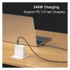 USB4 Gen3x2 C–C kábel EQUIP 128380, 0.5 m, PD 3.1 240W, 40 Gbps, 8K/60Hz, čierny