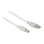 Good Connections USB2.0 kábel A-B sivý 0,25m