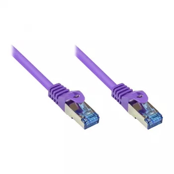 Good Connections Cat.6A patch kábel S/FTP bezhalogénový fialový 7,5m