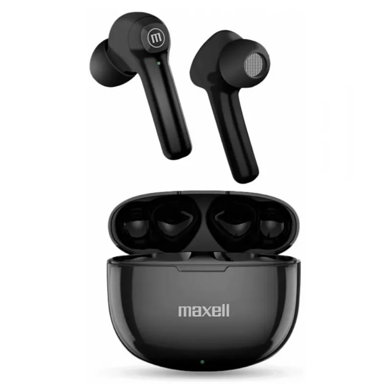 Maxell Dynamic+ bezdrôtové slúchadlá s nabíjacím puzdrom Bluetooth čierne