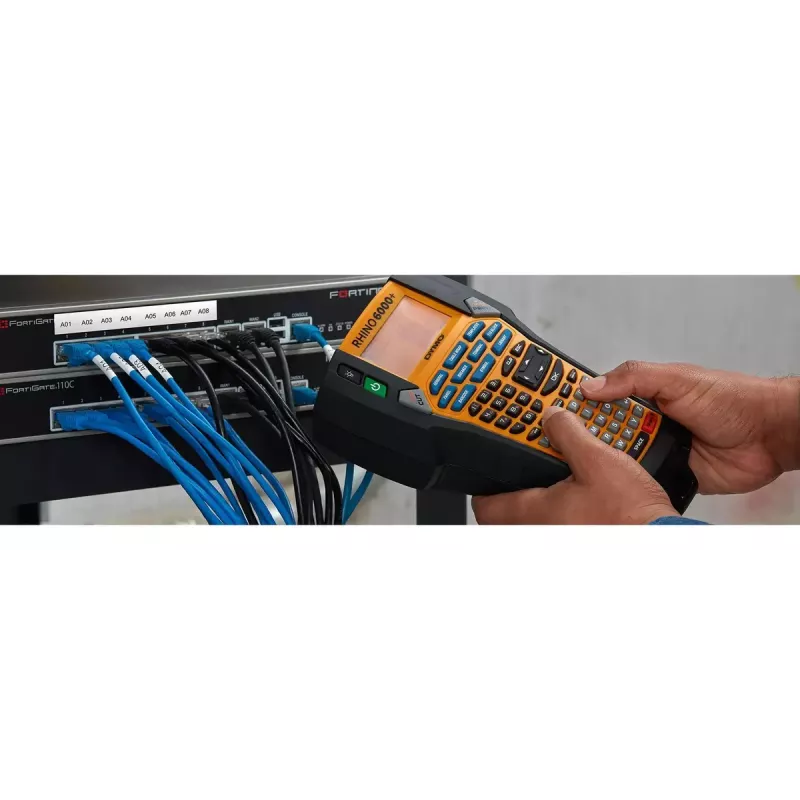 DYMO RHINO 6000+ ABC CASE UK termotransfer termotlač čierna žltá