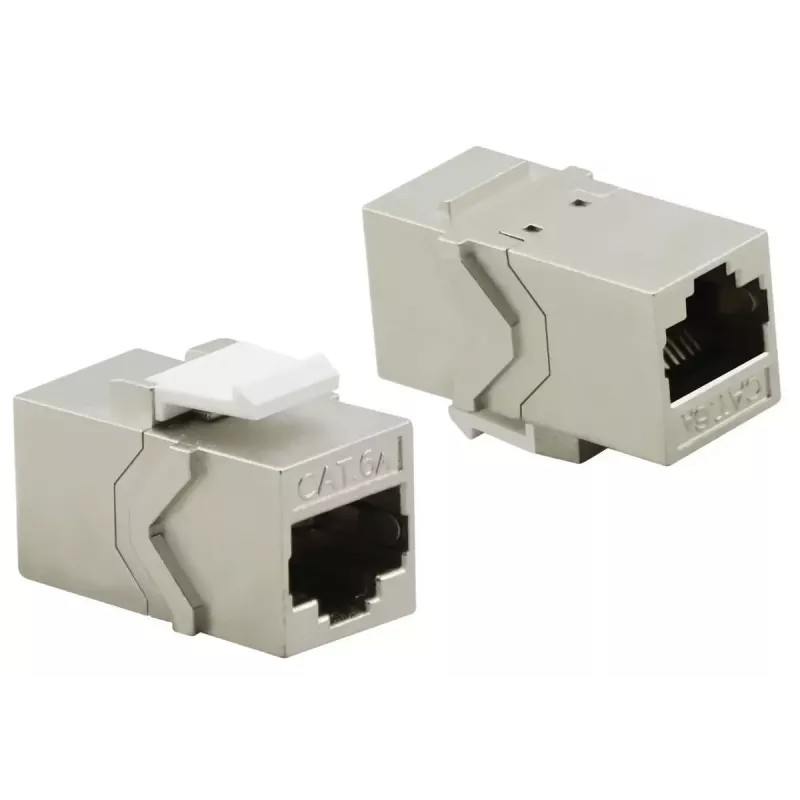 Keystone modul Helos 304268 plochý strieborný RJ-45