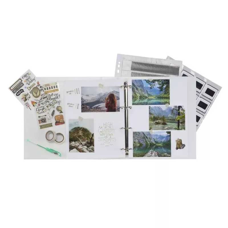 Krúžkový zakladač Hama 00007547 D-krúžok biely 327mm x 309mm