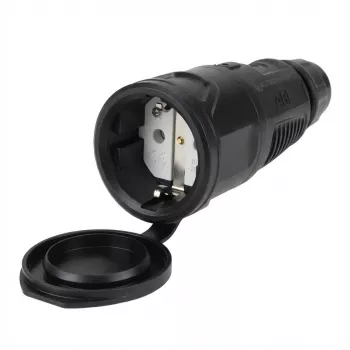 ABL 100000086 Hightech spojka, SCHUKO, Elamid, modrá, samozatváracia IP54, Type 1580