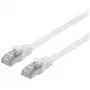 Sieťový kábel Equip Kat.6A U/FTP plochý patch kábel RJ-45 10m biely