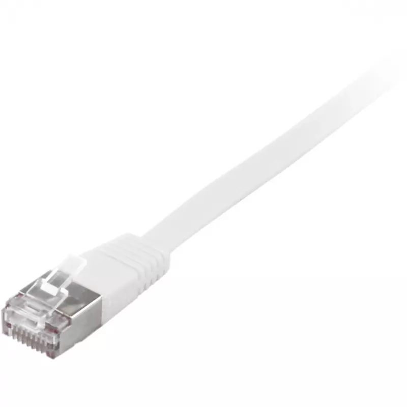 Sieťový kábel Equip Kat.6A U/FTP plochý patch kábel RJ-45 10m biely