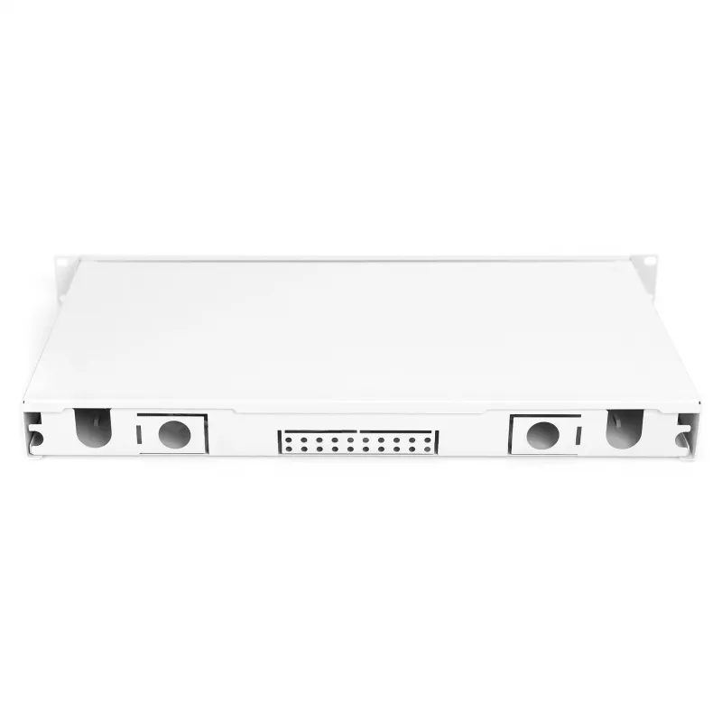 Optická zváracia krabica DIGITUS DN-96330/9APC 1U, osadená 6x LC-APC DX, OS2, polymér/oceľ, svetlosivá