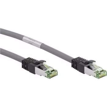 Goobay CAT 8.1 patch kábel, S/FTP (PiMF), sivý, 5 m – LSZH bez halogénov, meď AWG 24 (55139)