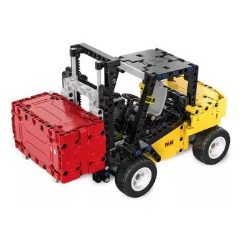 Vysokozdvižný vozík Jamara model CaDA Bricks — detský vysokozdvižný vozík, farby: čierna, červená, žltá, odporúčaný vek 8+