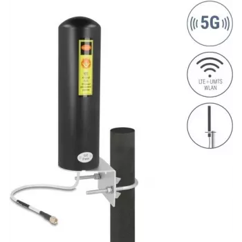 Anténa DELOCK 10037 5G LTE SMA konektor samec všesmerová zisk 3–5 dBi