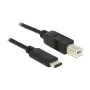 USB kábel DeLOCK 0,5 m USB2.0-C/USB2.0-B čierny
