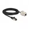 Kábel RJ45 konektor samec na Keystone modul RJ45 konektor samica DeLOCK 87029