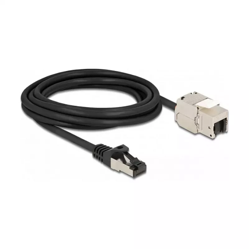 Kábel RJ45 konektor samec na Keystone modul RJ45 konektor samica DeLOCK 87029