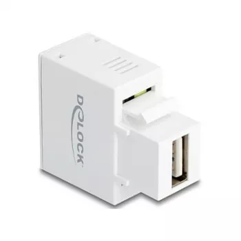 Nástenný Keystone modul DELOCK s USB-A nabíjacím konektorom 5W biela