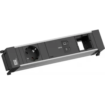 Power Frame zásuvkový blok Bachmann BM0023849 s 1x CEE7/3, 1x USB-C PD 100W a 1x spojkou, 0,2 m kábel