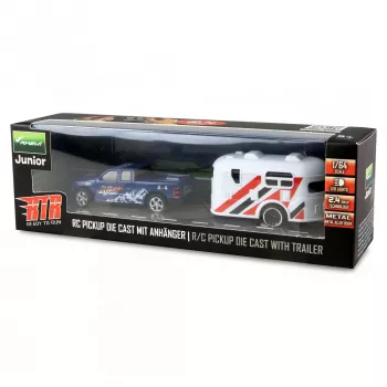 RC Pickup Amewi 22680 1:64 RTR s prívesom, modrá