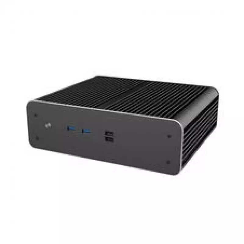 Akasa Euler CMX Mini-ITX bezventilátorová PC skriňa A-ITX61-S1B – čierna, Mini skriňa pre pasívne chladené systémy