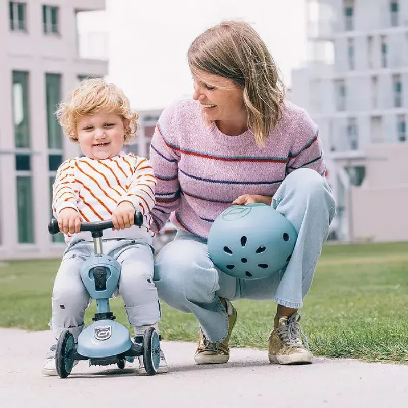 Trojkolka kolobežka Scoot & Ride 96271 modrá detská 2,8 kg