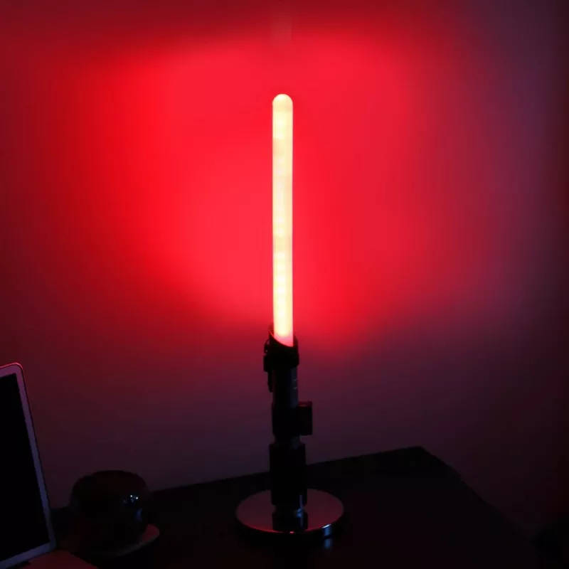 Stolná lampa Ukonic 14364 čierna biela červené svetlo 597 mm výška