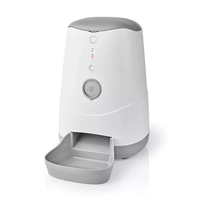 Nedis WIFIPET10CWT Automatický dávkovač krmiva pre domáce zvieratá 3,7 L Wi-Fi