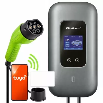 Nabíjacia stanica pre EV QOLTEC 3-fázová 22 kW 32 A s WLAN (model 52723)