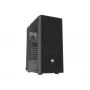 Fury Shobo SH8F Midi Tower PC skriňa — čierna, s oknom, bez napájacieho zdroja, 2×USB 3.0, 1×USB 2.0, 2×Audio, vrátane 4×120mm ventilátorov