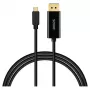Kábel SAVIO CL-207 USB-C na DisplayPort 2,0 m, podpora DisplayPort 1.2