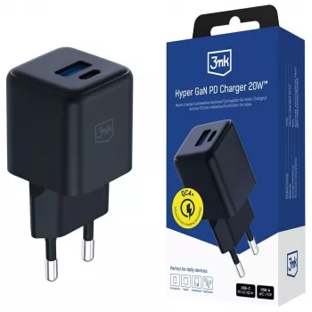Nabíjačka 3MK Hyper GaN 20W QC4+ USB-C rýchlonabíjačka 20 W, GaN, QC4+