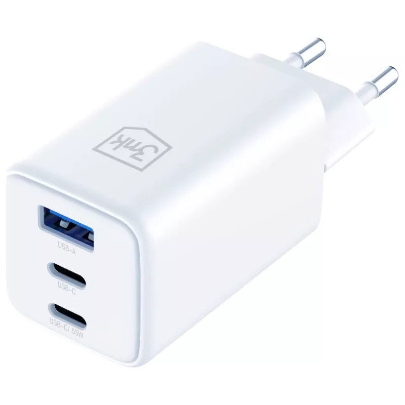 3MK Charger Hyper GaN 65W QC4+ — USB GaN 65W rýchlonabíjačka s podporou QC4+