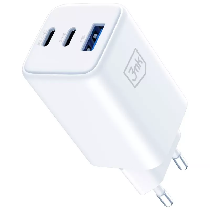 3MK Charger Hyper GaN 65W QC4+ — USB GaN 65W rýchlonabíjačka s podporou QC4+