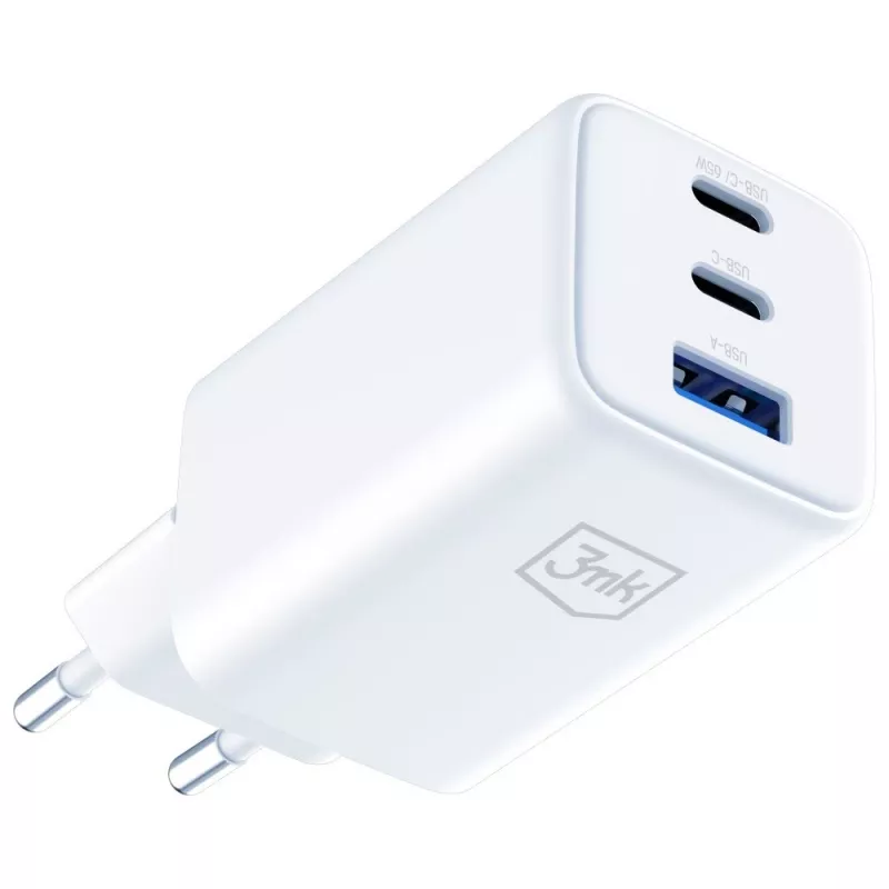 3MK Charger Hyper GaN 65W QC4+ — USB GaN 65W rýchlonabíjačka s podporou QC4+