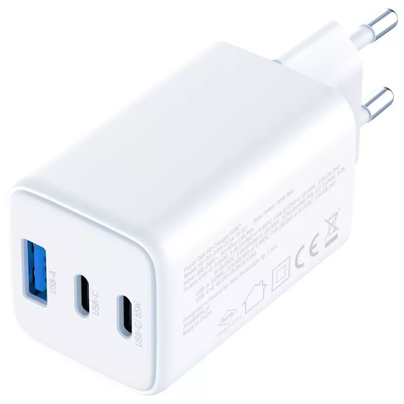 3MK Charger Hyper GaN 65W QC4+ — USB GaN 65W rýchlonabíjačka s podporou QC4+