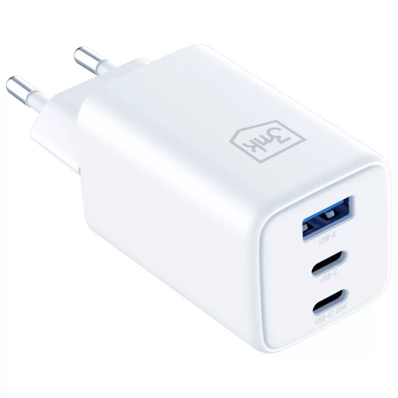 3MK Charger Hyper GaN 65W QC4+ — USB GaN 65W rýchlonabíjačka s podporou QC4+