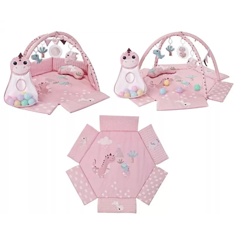 Vzdelávacia hracia podložka Dino Pink TinyMini ružová