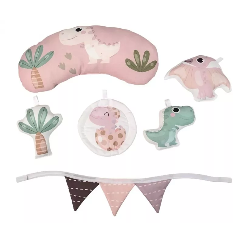 Vzdelávacia hracia podložka Dino Pink TinyMini ružová