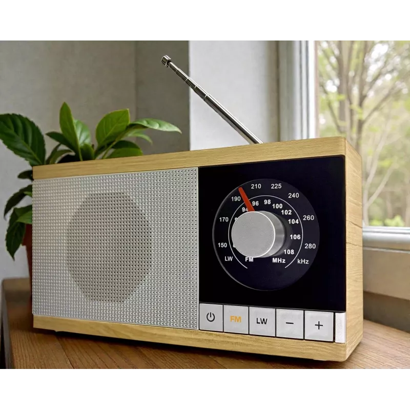 Rádio Krystyna drevené puzdro